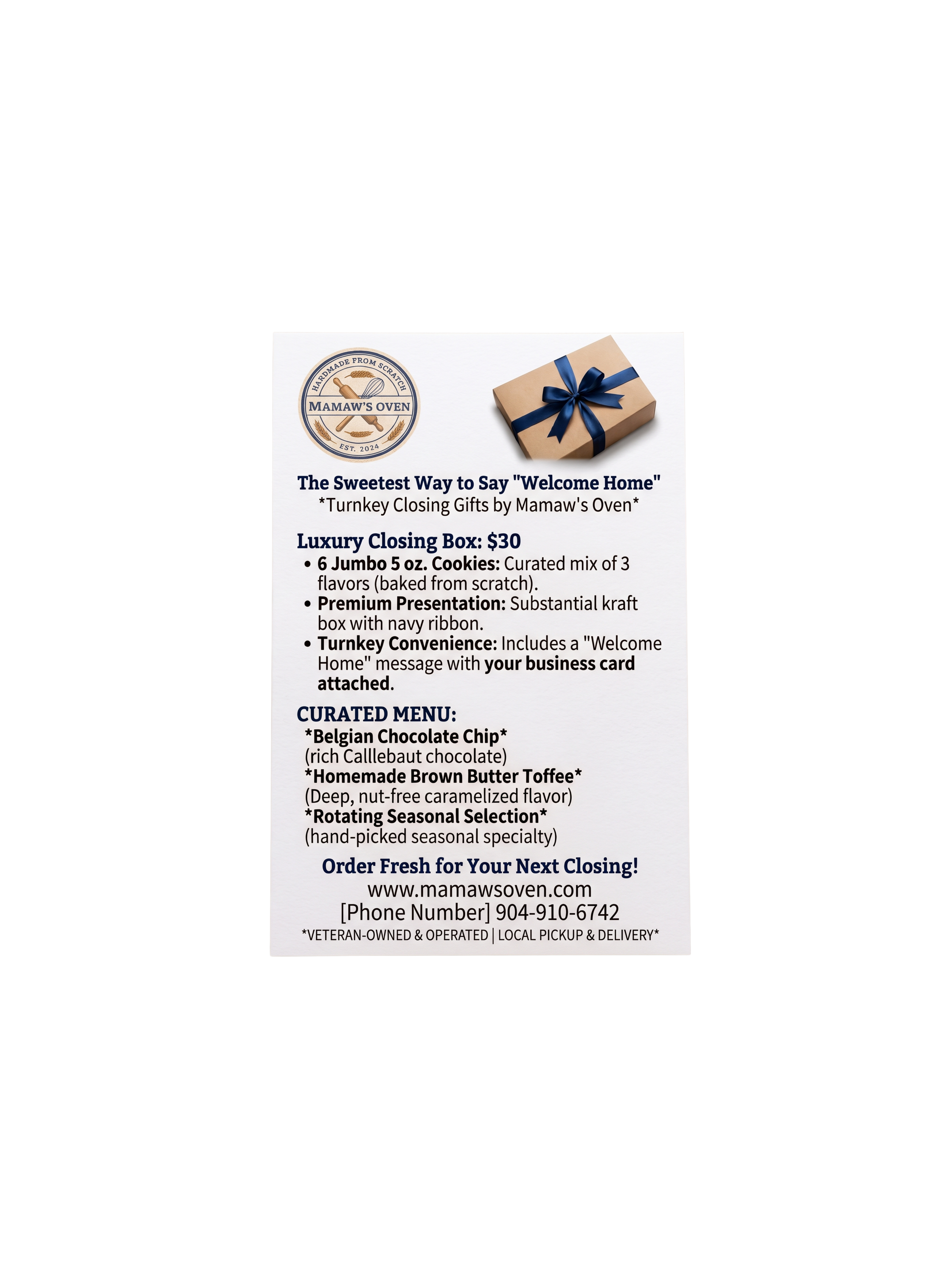 Cookie Box – Local Pickup